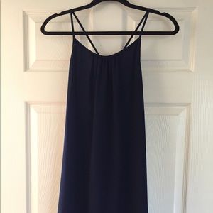 Short navy dress